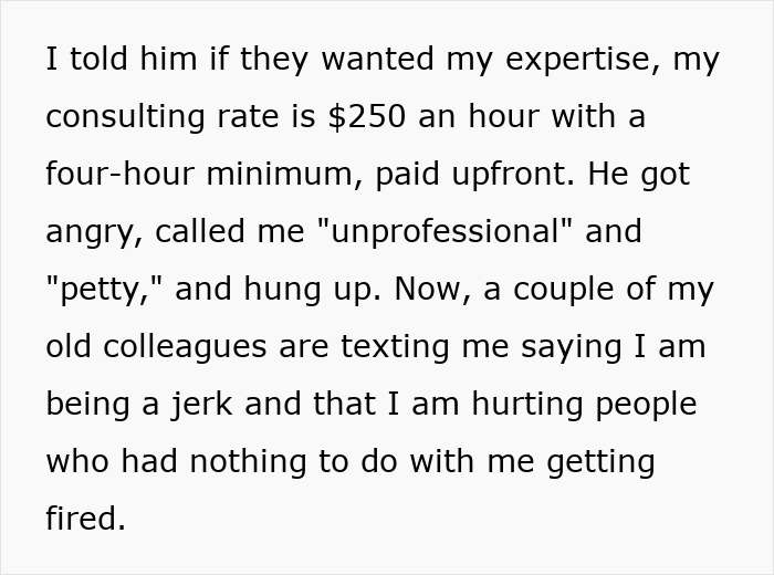 Text: A developer charges $250/hr consulting, illustrating a budget burden for companies whose system broke without him.