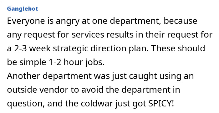 Office drama stories reveal conflict over service requests and vendor use