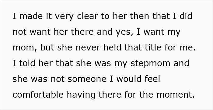 Stepmom Treats Stepdaughter’s Labor Like A Premiere, Mad As She’s Shut Down Before Opening Night Stepmom Treats Stepdaughter’s Labor Like A Premiere, Mad As She’s Shut Down Before Opening Night