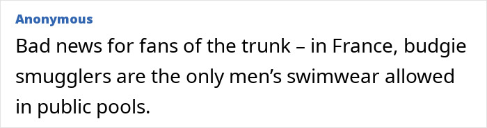 Unusual international laws on swimwear including France's budgie smugglers rule in pools