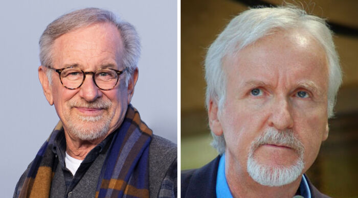 Directors Steven Spielberg and James Cameron headshots movies poll