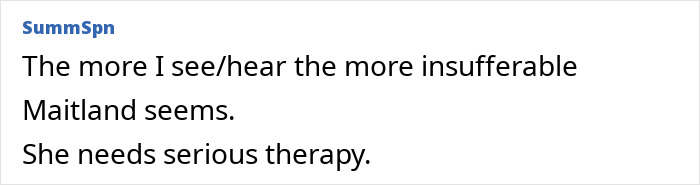 Comment suggesting former Disney star needs serious therapy Comment suggesting former Disney star needs serious therapy