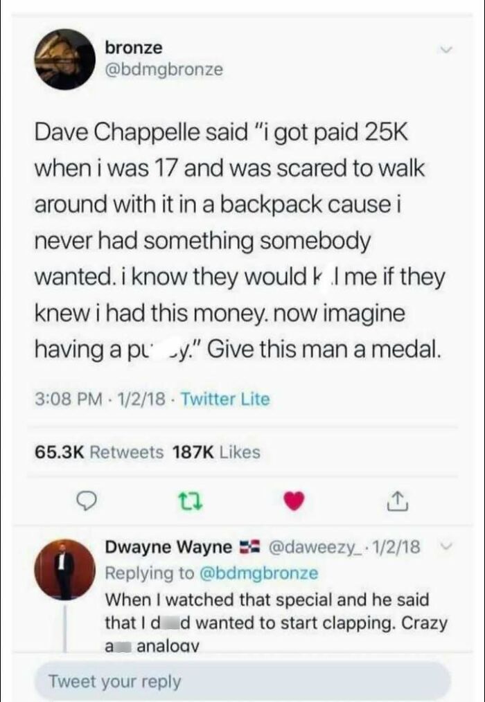 Dave Chappelle tweet about fear of carrying 25K at 17 shows strange and horrible world moments