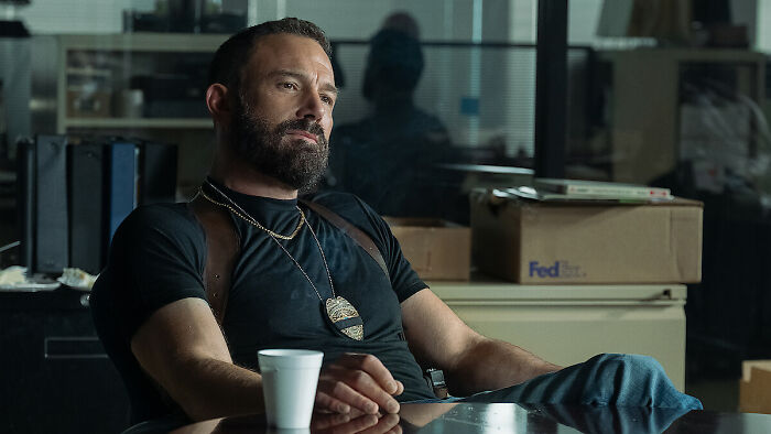Ben Affleck with a beard and police badge, featured in a stunning Miami Police legal twist. Ben Affleck with a beard and police badge, featured in a stunning Miami Police legal twist.