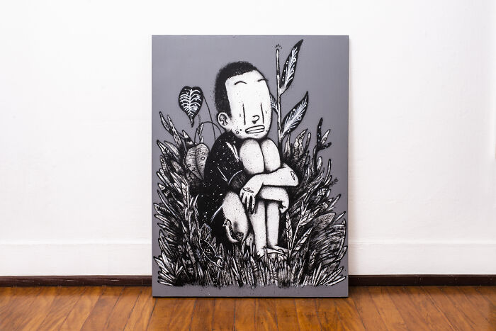 43 Black-And-White Murals By Alex Senna That Turn City Walls Into Stories