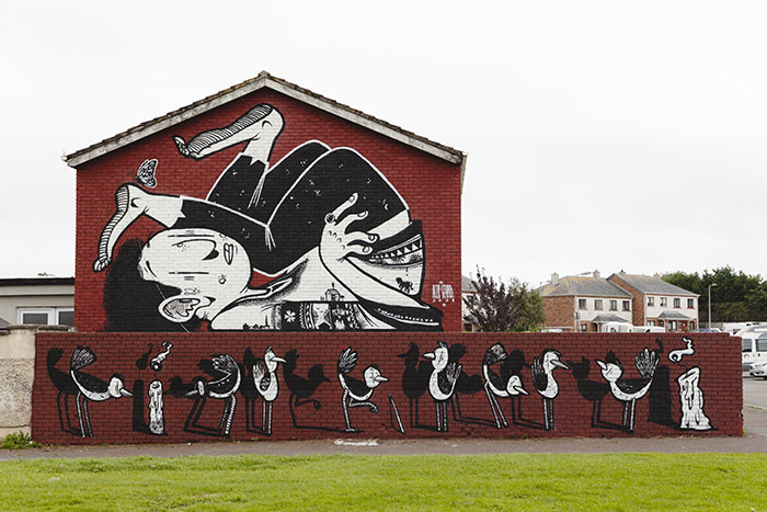 43 Black-And-White Murals By Alex Senna That Turn City Walls Into Stories