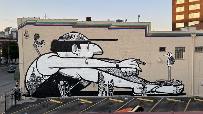 43 Black-And-White Murals By Alex Senna That Turn City Walls Into Stories