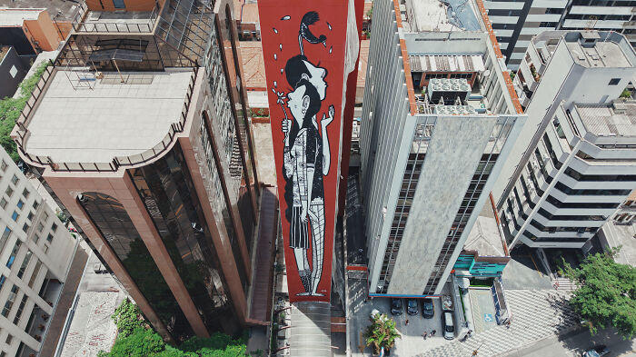 43 Black-And-White Murals By Alex Senna That Turn City Walls Into Stories