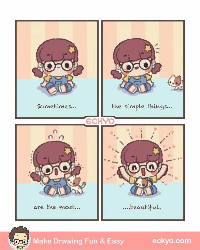Artist Creates Wholesome Comics That Feel Like A Warm Hug On A Hard Day