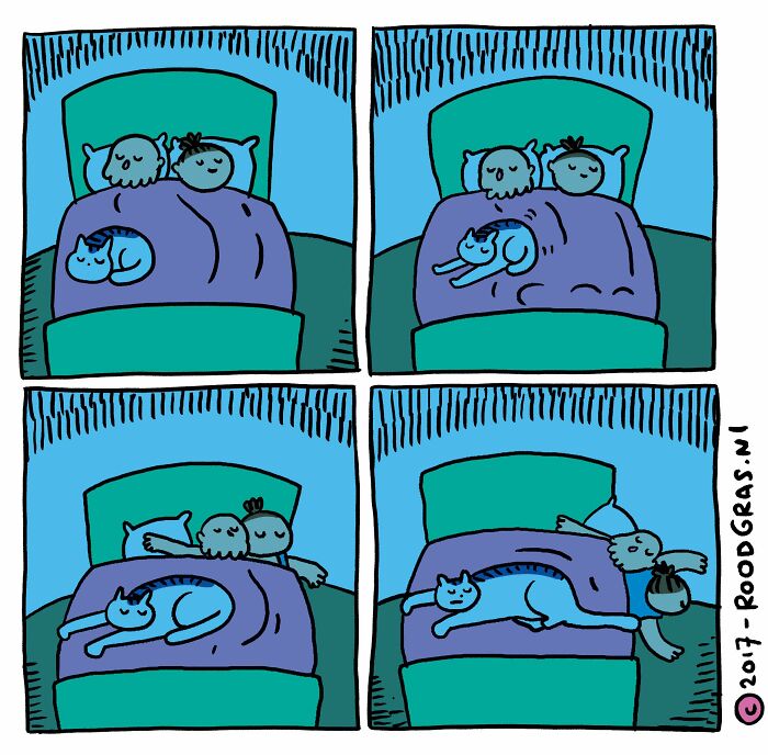 Dutch Illustrator Creates Feel Good Cat Comics That Show The Sweet Little Adventures Of Everyday Life (26 New Pics)