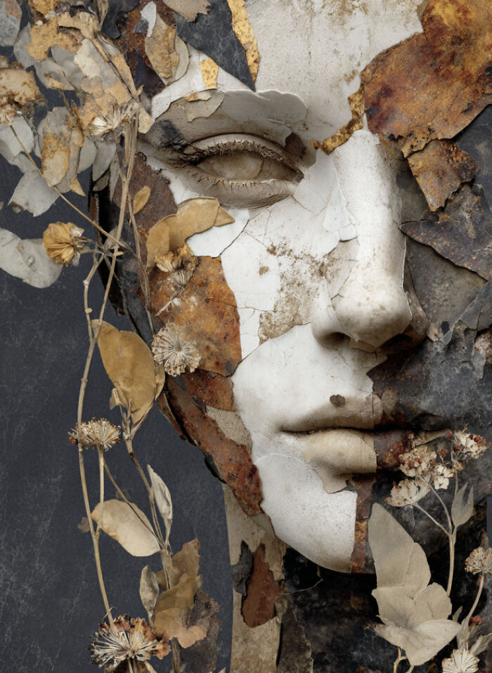 This Artist Merges Portraits With Landscapes, Textures, And Dreams In Striking Digital Collages (40 Pics)