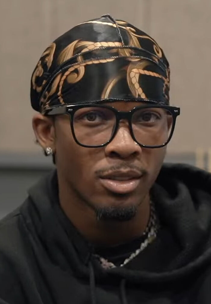 Man wearing designer durag and glasses representing career blunder moments