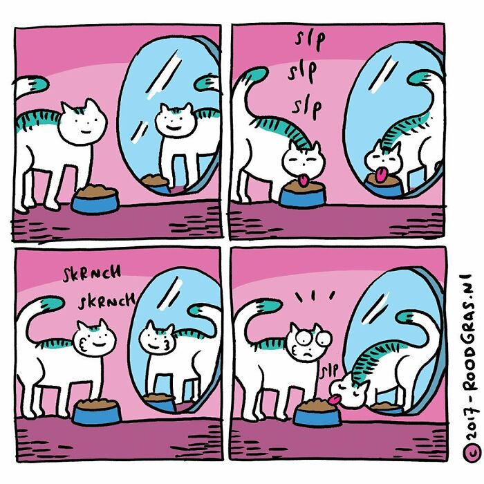 Dutch Illustrator Creates Feel Good Cat Comics That Show The Sweet Little Adventures Of Everyday Life (26 New Pics)