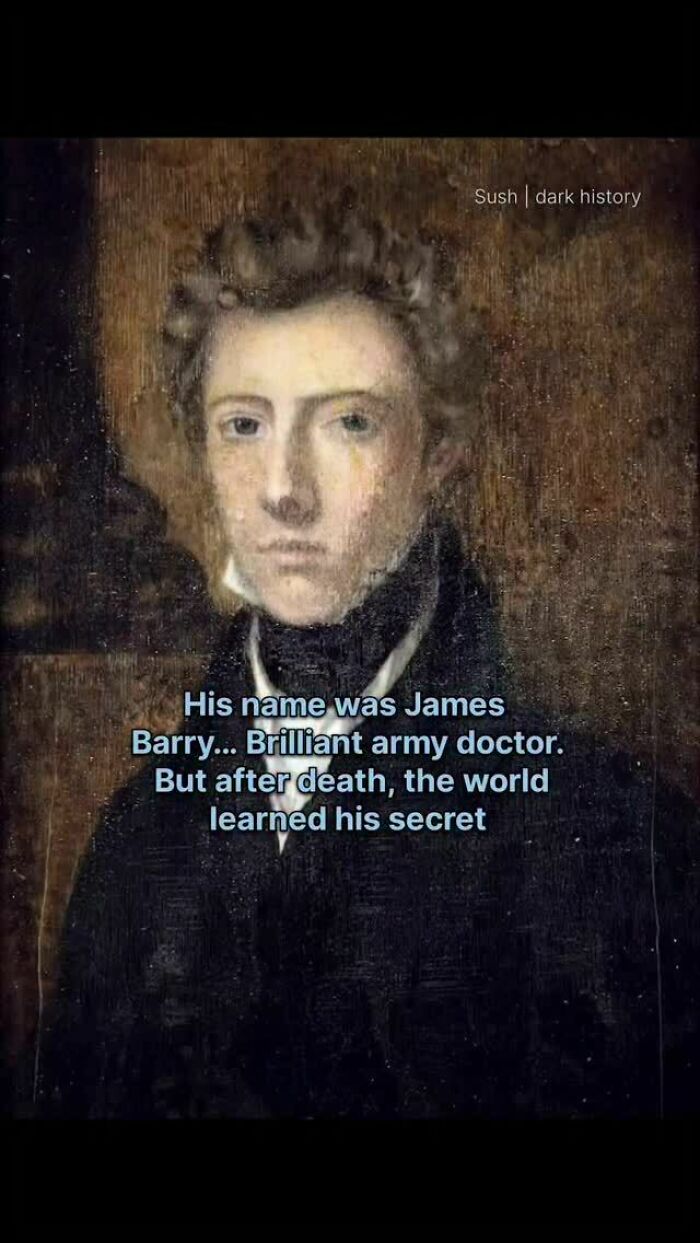 Portrait of James Barry, a brilliant army doctor whose secret was revealed after d***h