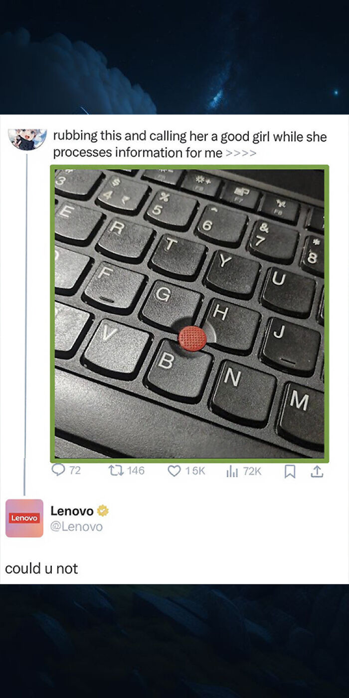 Lenovo responds to keyboard joke with simple refusal in savage company reply