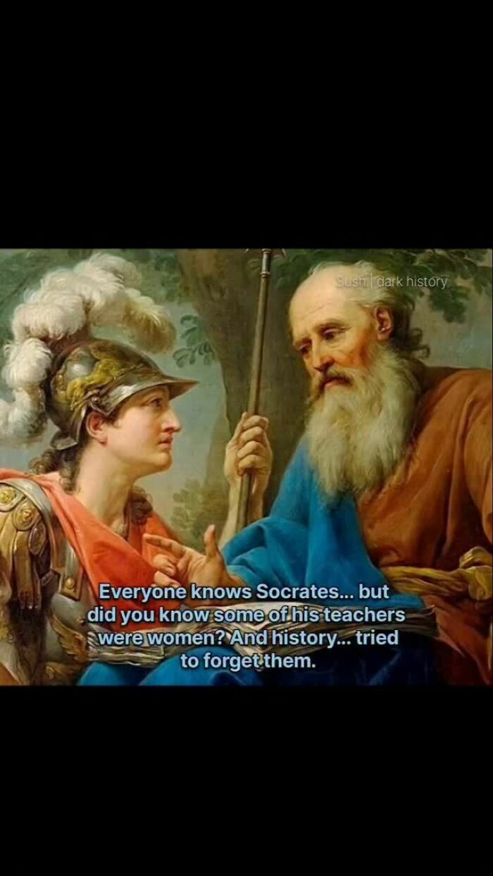 Socrates had female teachers erased from history in creepy historical facts