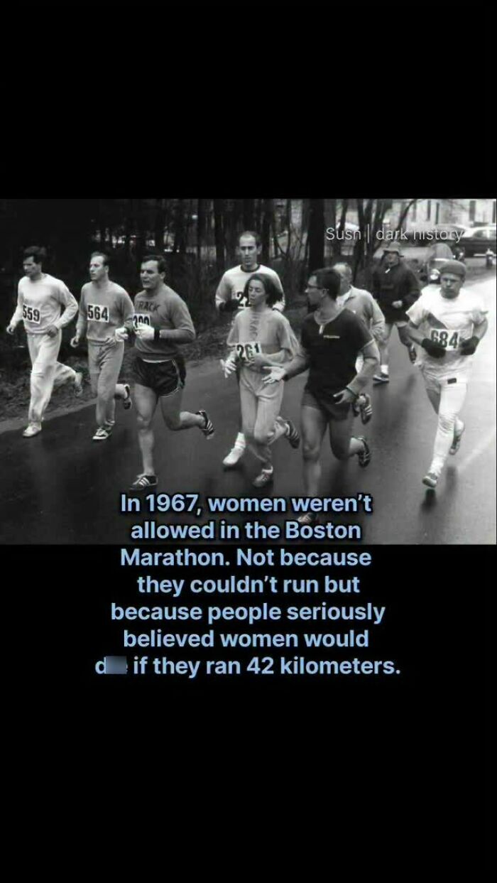 1967 Boston Marathon banned women fearing d***h if running full distance in creepy facts