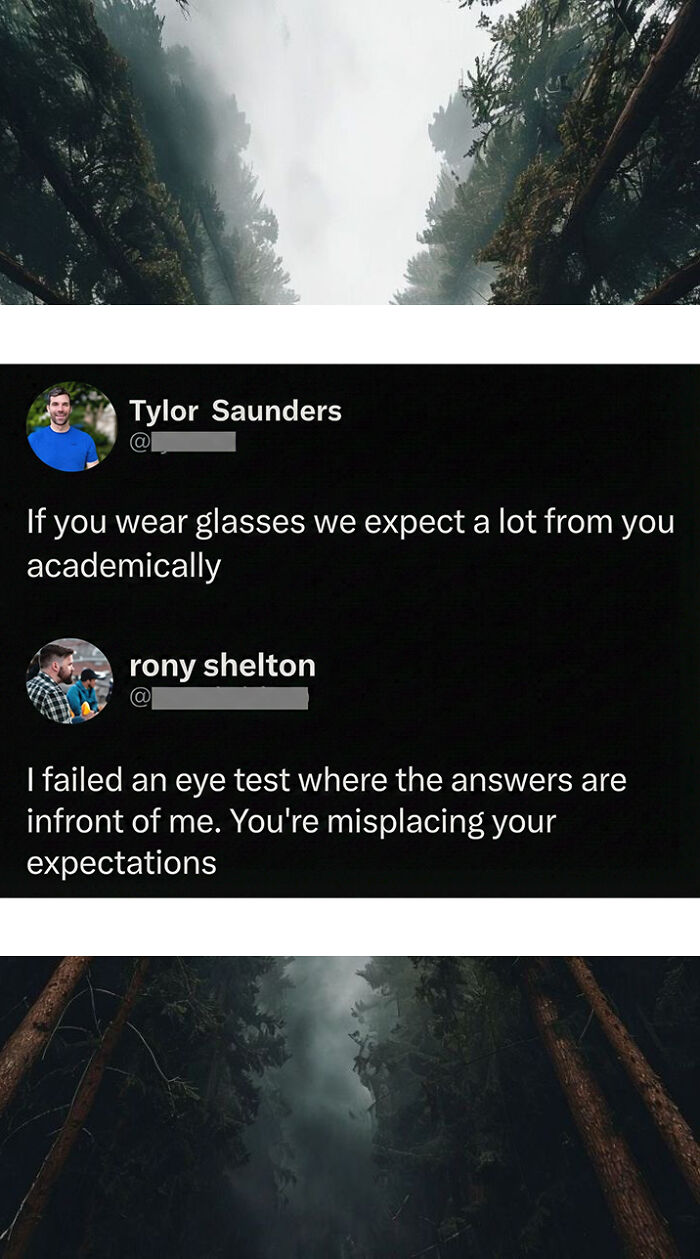 Savage tweet about glasses and academic expectations upstages the post