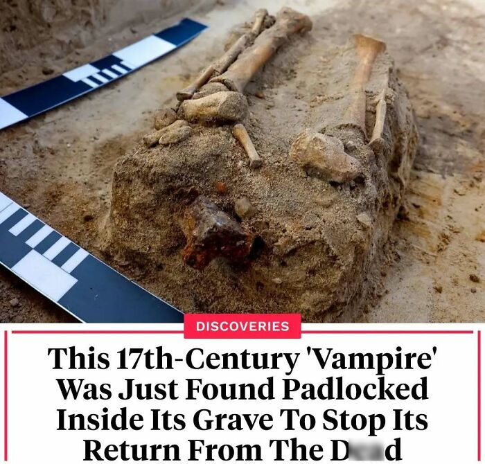 17th-century grave with vampire remains found padlocked to prevent return from the d**d