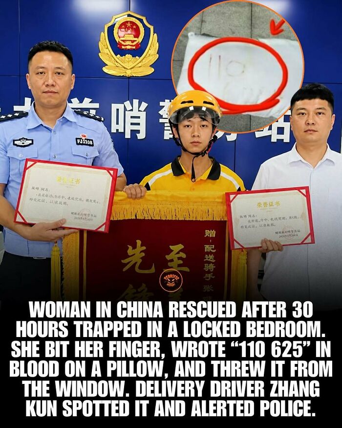 Woman in China rescued after writing blood message to alert police