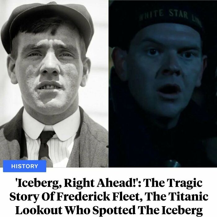 Portrait of Frederick Fleet Titanic lookout who spotted iceberg ahead