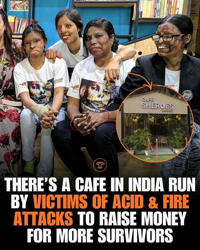 Cafe in India run by victims of acid and fire attacks to help survivors