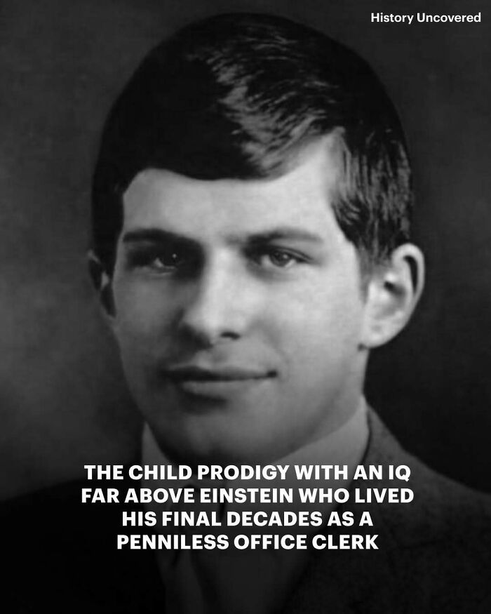 Portrait of a child prodigy with IQ higher than Einstein in history facts