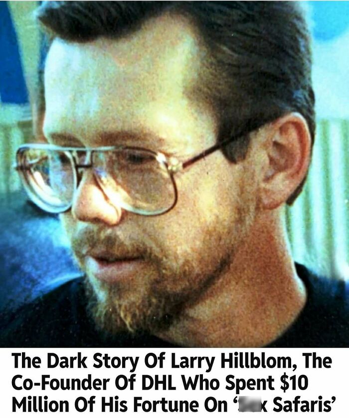 Close-up of Larry Hillblom, DHL co-founder, and his controversial history