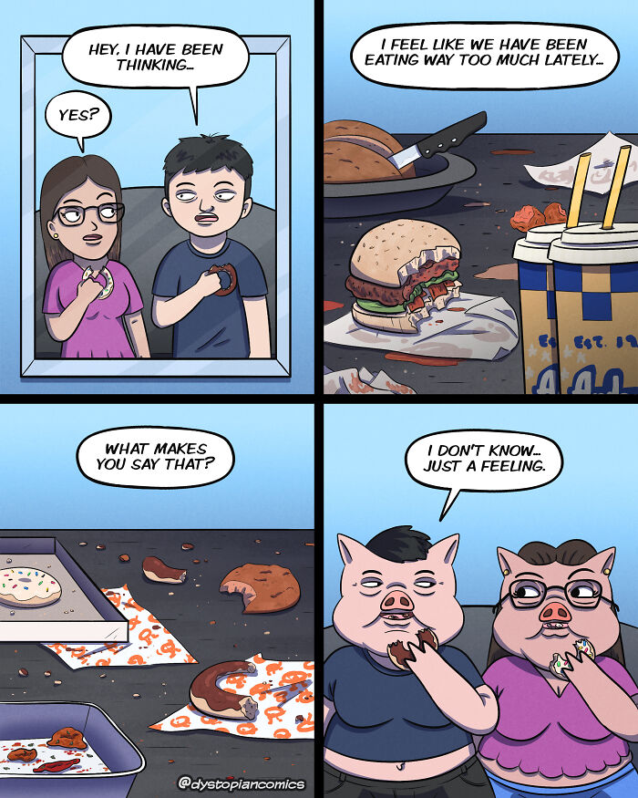 Dark Dystopia: 40 Dark Humor Comics Made By This Artist