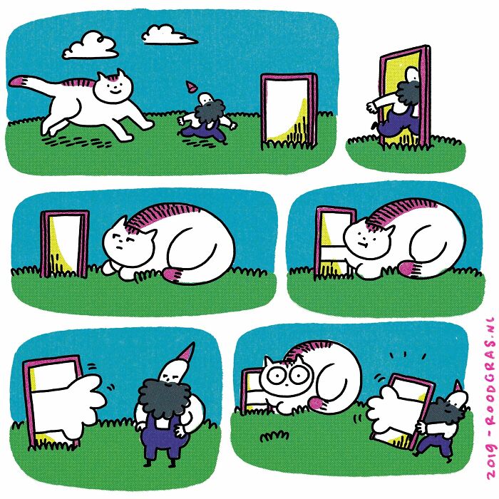 Dutch Illustrator Creates Feel Good Cat Comics That Show The Sweet Little Adventures Of Everyday Life (26 New Pics)
