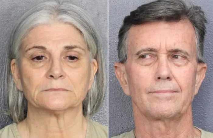 Fotos de casal supostamente espancando a mãe por disciplinar o filho