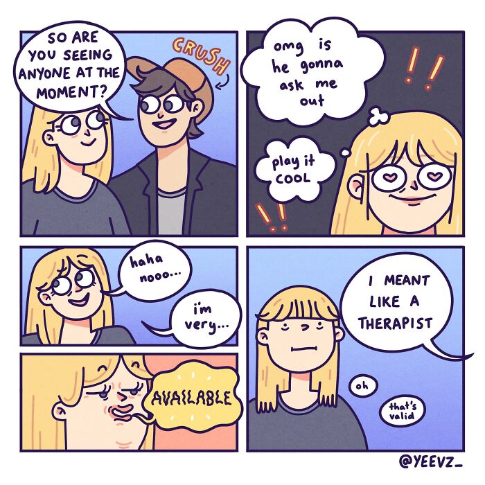 This Artist Turns Overthinking, Awkward Moments, And Everyday Chaos Into Comics That Feel Way Too Real (30 Pics)