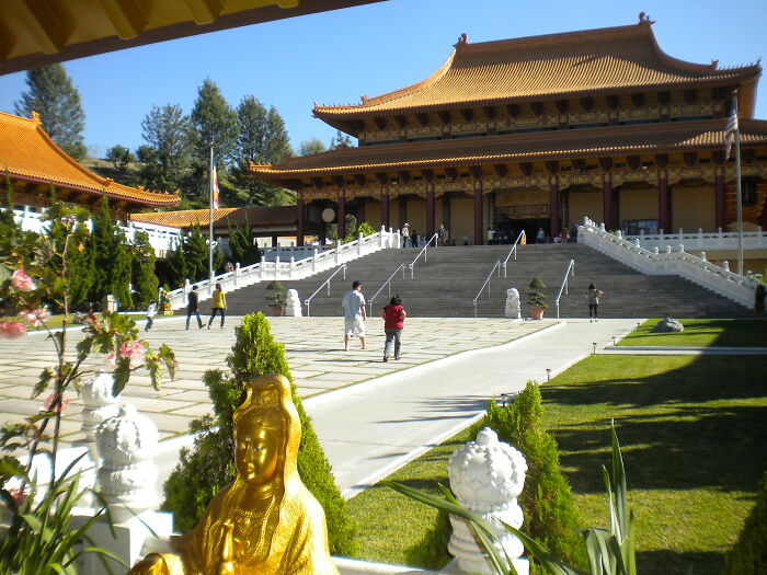 Traditional Asian temple and garden showcasing stunning cultural views