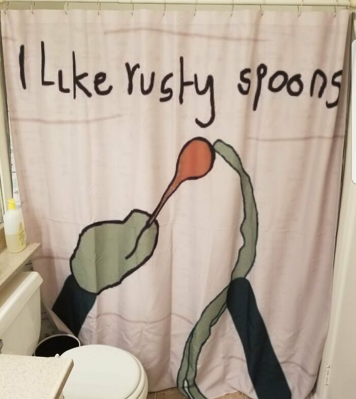 I Told My Wife How Jealous I Was Of All The Cool Shower Curtains Last Month. This Was My Xmas Present