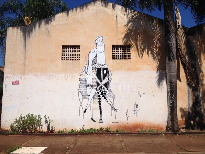 43 Black-And-White Murals By Alex Senna That Turn City Walls Into Stories