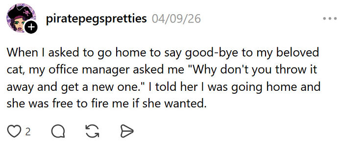 Worst things a boss said about emotional leave for losing a pet