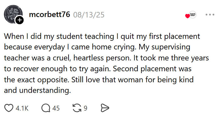 Student teacher quit after cruel supervisor, highlighting teacher attrition