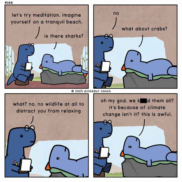These Dinosaur Comics Turn Anxiety, Friendship, And Everyday Feelings Into Gentle Humor