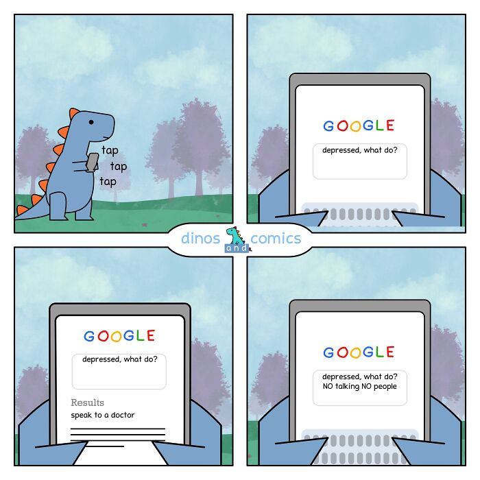 These Dinosaur Comics Turn Anxiety, Friendship, And Everyday Feelings Into Gentle Humor