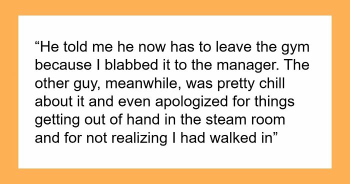 Guy Walks In On Gym Bros Getting Steamy In The Steam Room, They’re Furious As He Accidentally Outs Them
