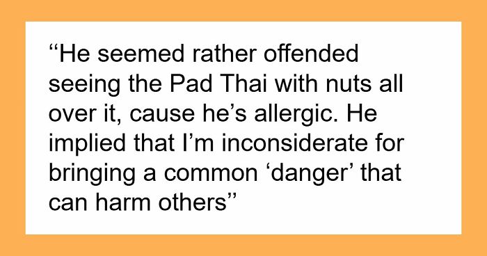 Potluck Dinner Gets Awkward After Dude Gets Mad Nobody Knew About His Food Allergy