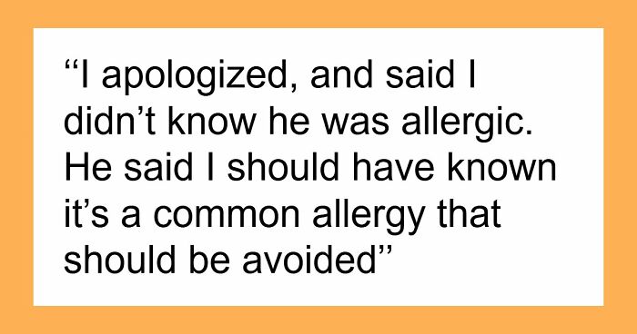 Potluck Dinner Gets Awkward After Dude Gets Mad Nobody Knew About His Food Allergy