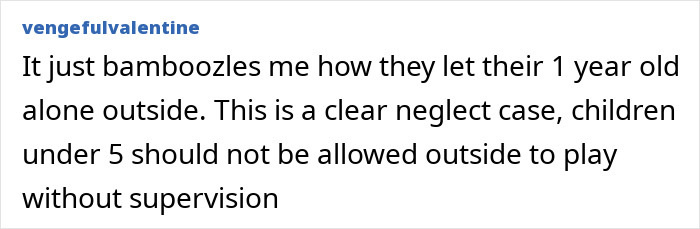 Opinion on neglect in cases of young children left unsupervised