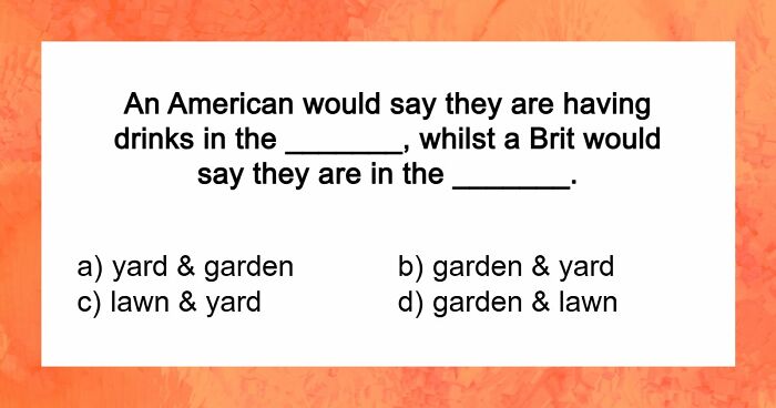 American Vs British Words Quiz: Test Your English Vocabulary Skills