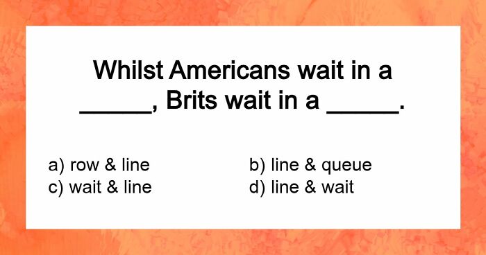 American Vs British Words Quiz: Test Your English Vocabulary Skills