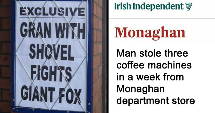 74 Hilarious Newspaper Headlines That Report Very “Important” News