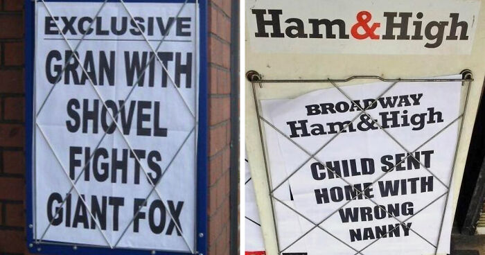 74 Hilarious Newspaper Headlines That Report Very “Important” News