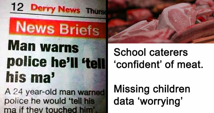 74 Funny Newspaper Headlines That Make You Wonder If The World Is Going Mad