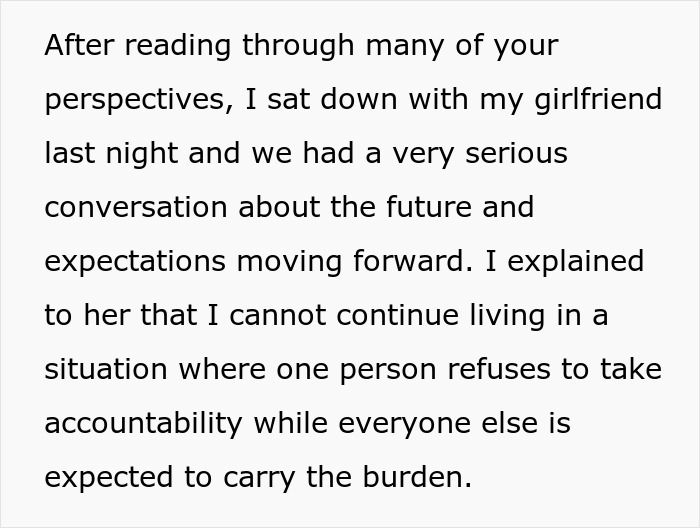 Guy Gives GF An Ultimatum After Getting Fed Up With Her Freeloading Brother Who Refuses To Be An Actual Adult