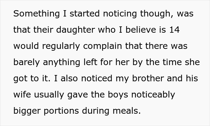 Woman Secretly Buys Niece Food After Brother&rsquo;s Sexist And Fatphobic Comment, He Loses It